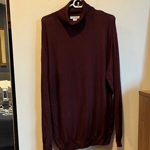 Burgundy Turtleneck Sweater